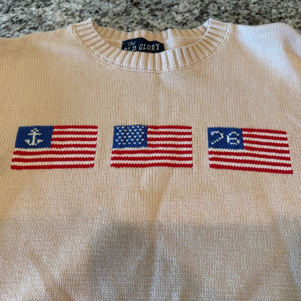 Kiel James Patrick Old Glory Sweater Women's Cream - Small